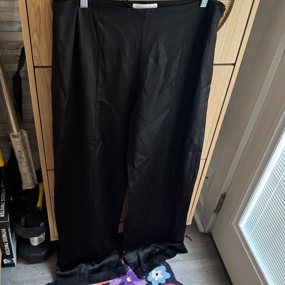 Narciso Rodriguez Black Wide Leg Pants